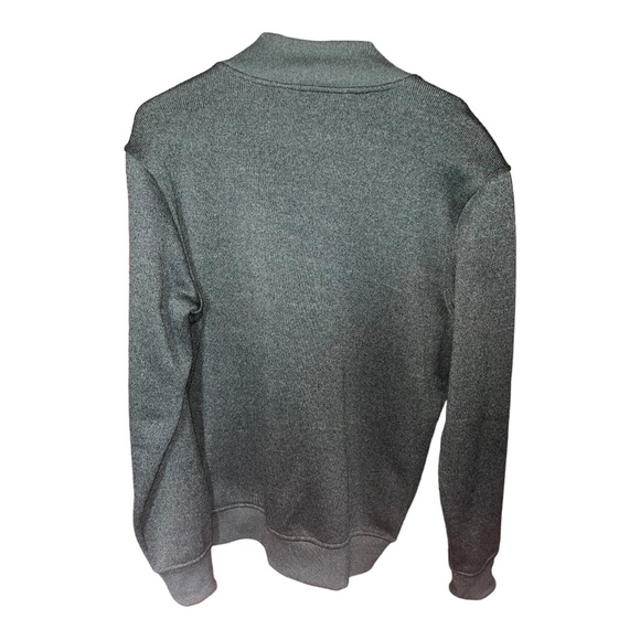 Woolrich everglade heather men’s zip up sweaters medium green 100% polyester - Picture 2 of 8